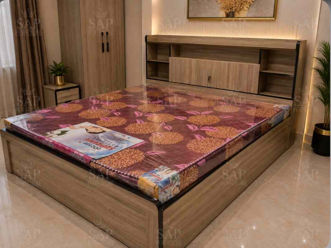 Head storage box bed MDF