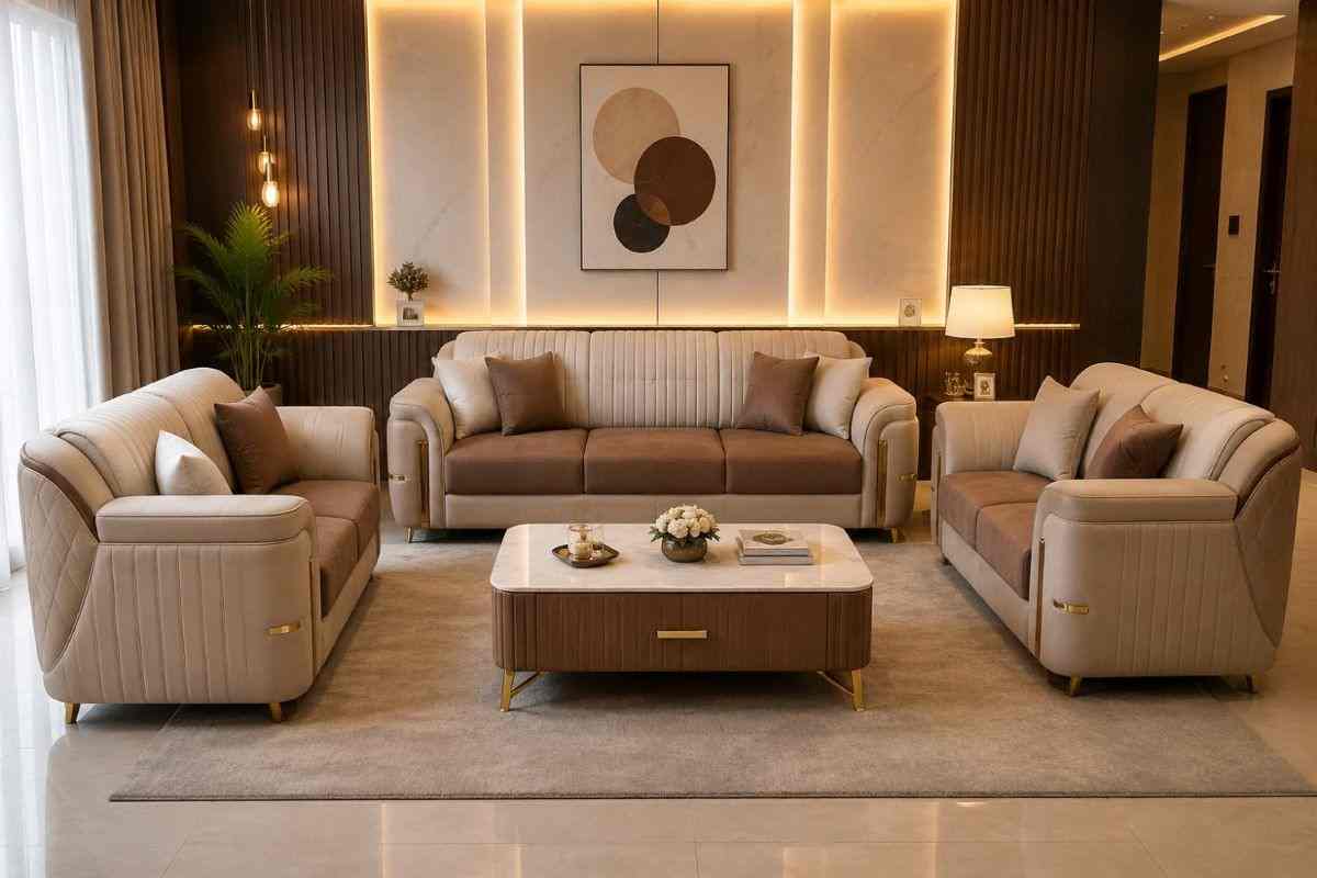 Royal Luxe 5-Seater Sofa Set