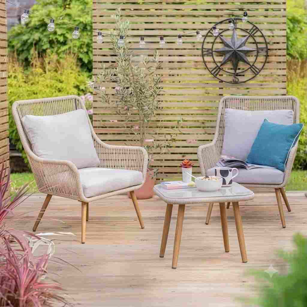 The Malmo Coastal Woven Rope Lounge Set