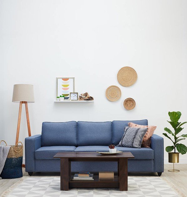The Slate Blue Urban Comfort 3-Seater Sofa