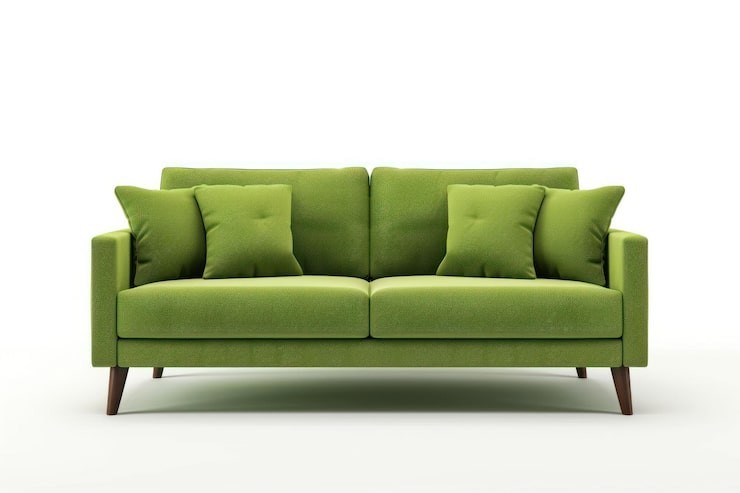 Citrus Meadow Mid-Century Modern Sofa