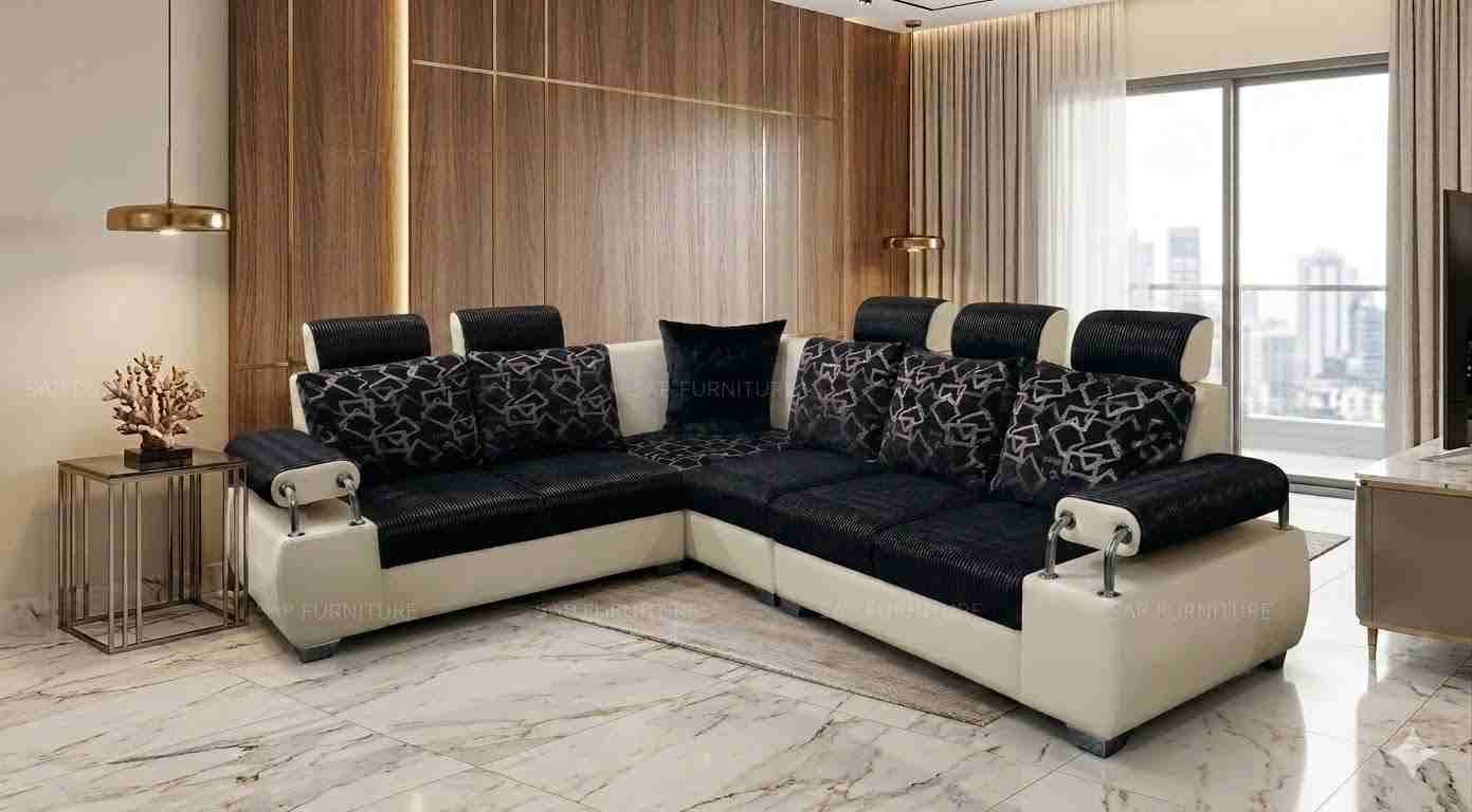 The Teal Elegance Corner Lounge Set