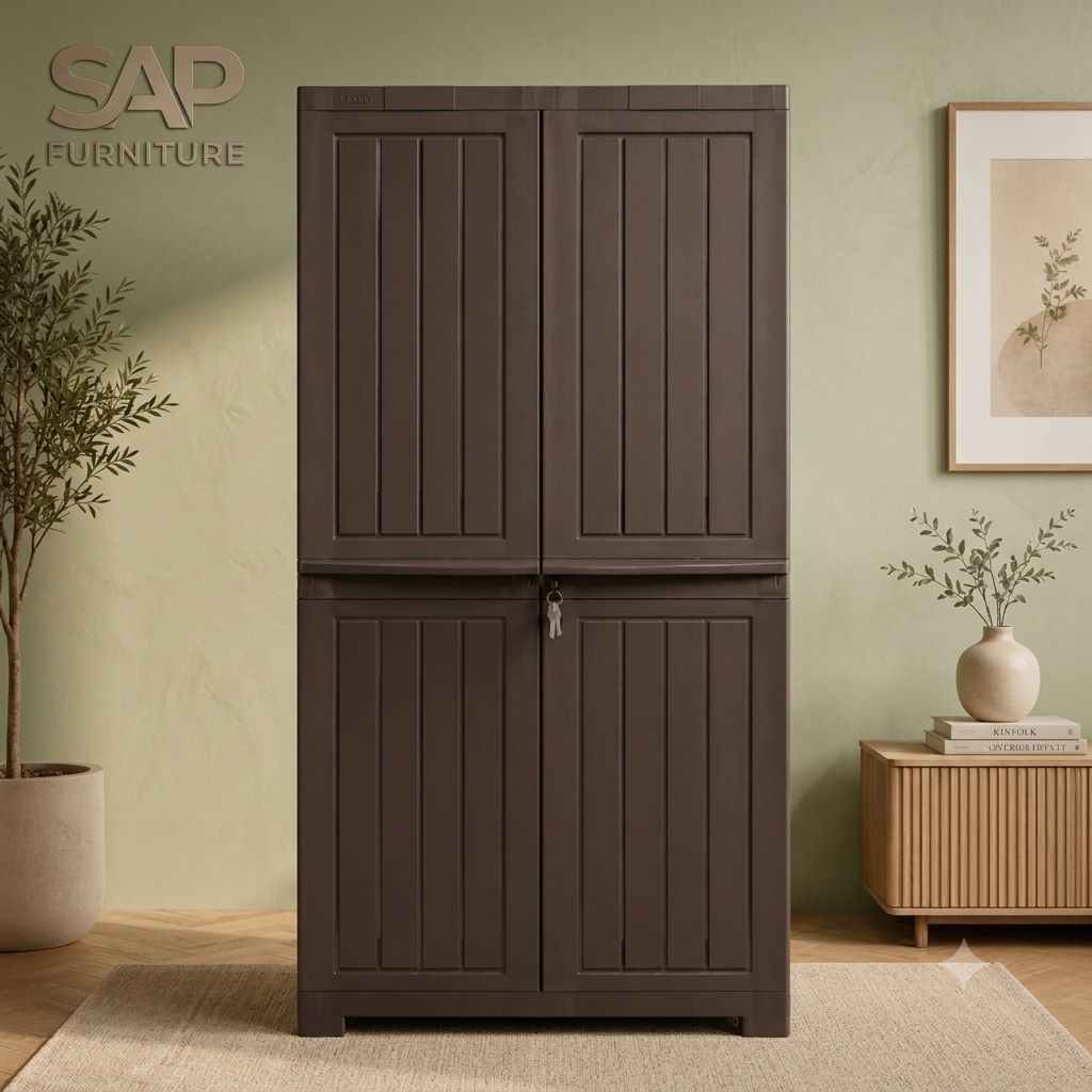 SAP Furniture 4-Door Multipurpose Storage Cabinet