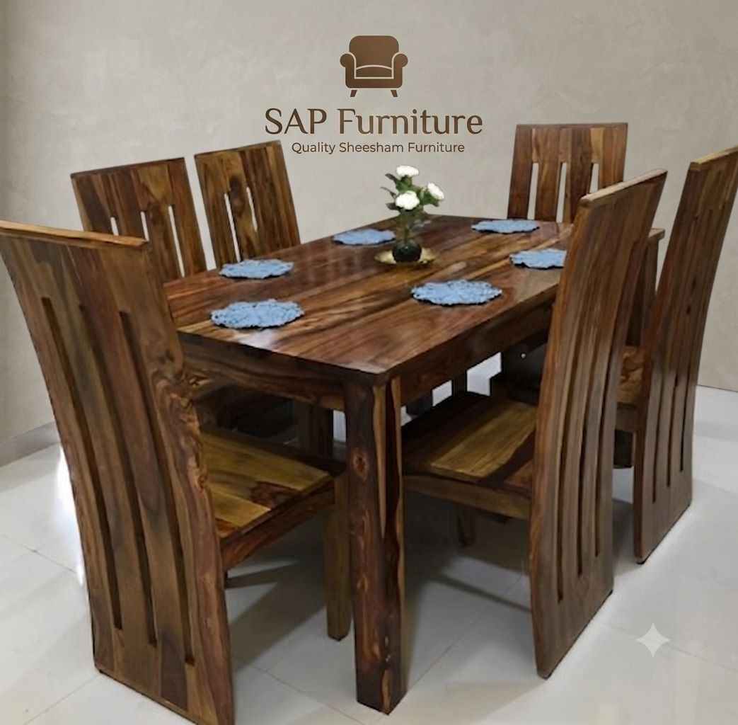 SAP Furniture Classic Sheesham Wood 6-Seater Dining Set