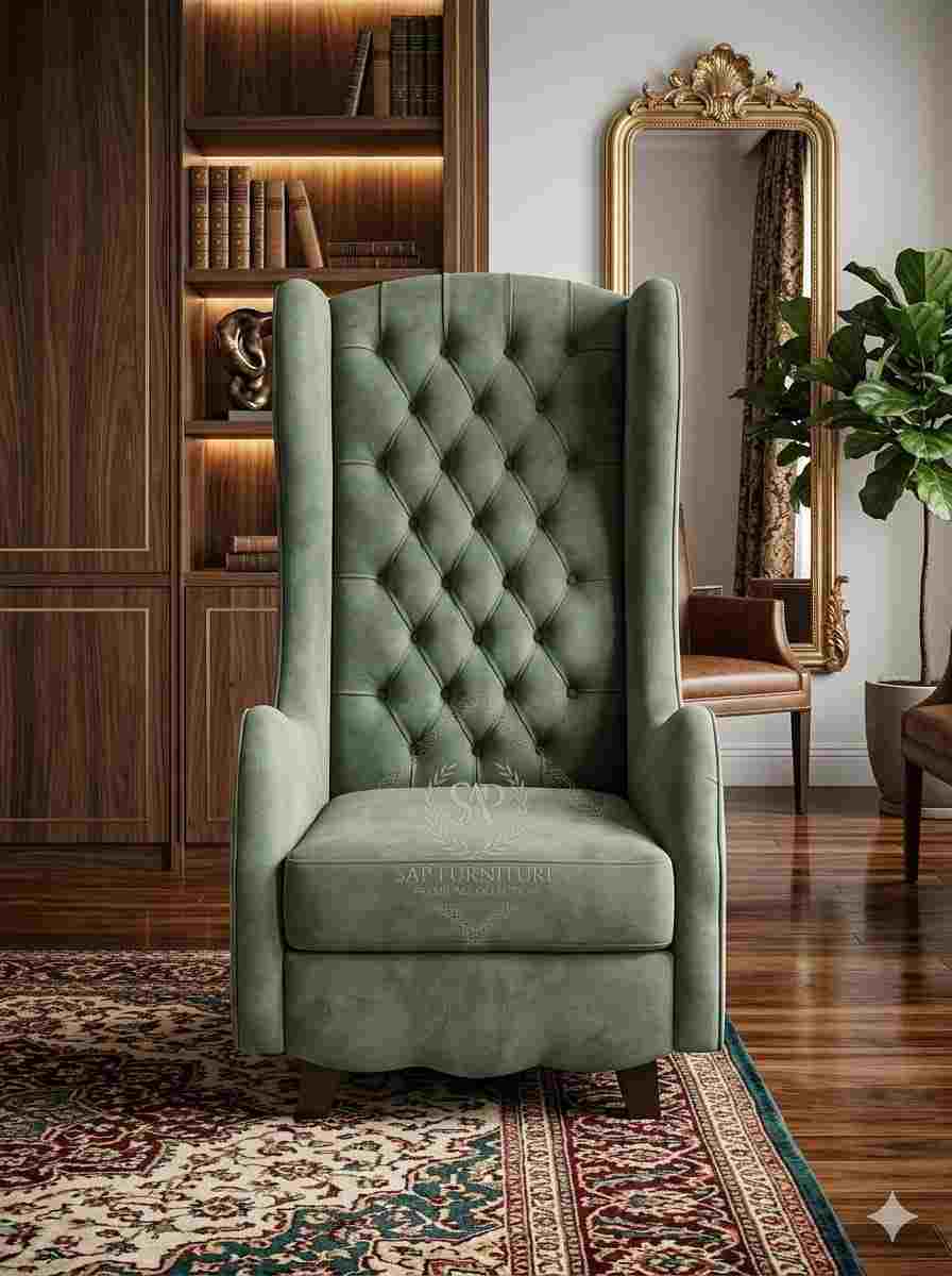 The Sage Majesty High-Back Wingback