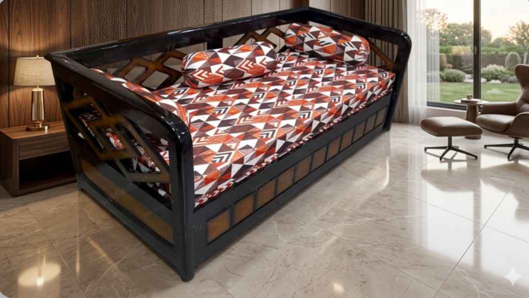 Stelar sofa cumbed wooden
