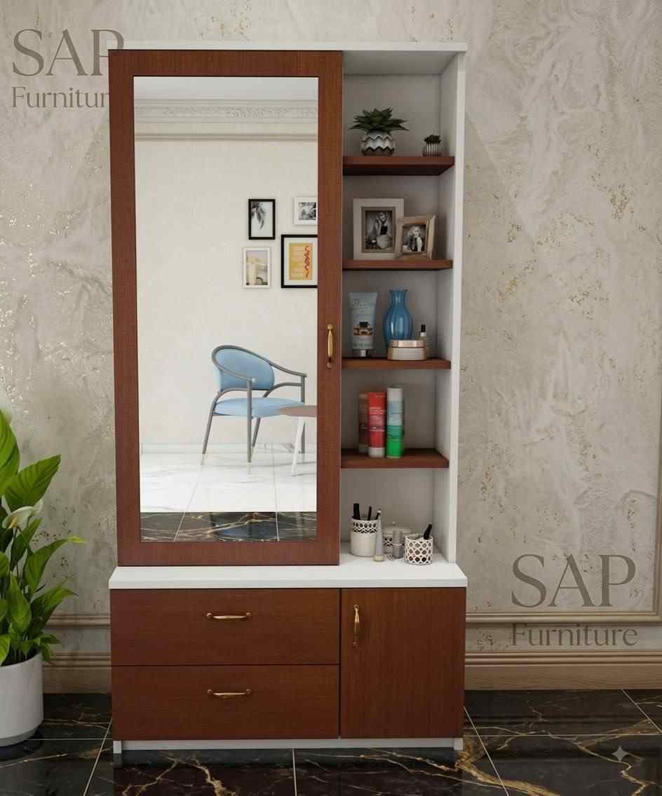 Walnut & White Dual-Tone Dressing Vanity
