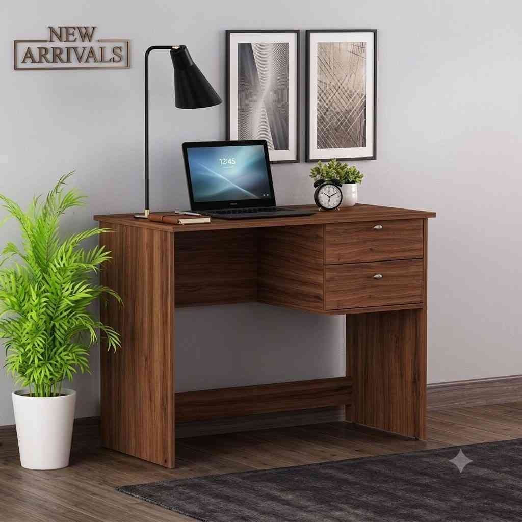 Malabar Retro Solid Wood Study Desk