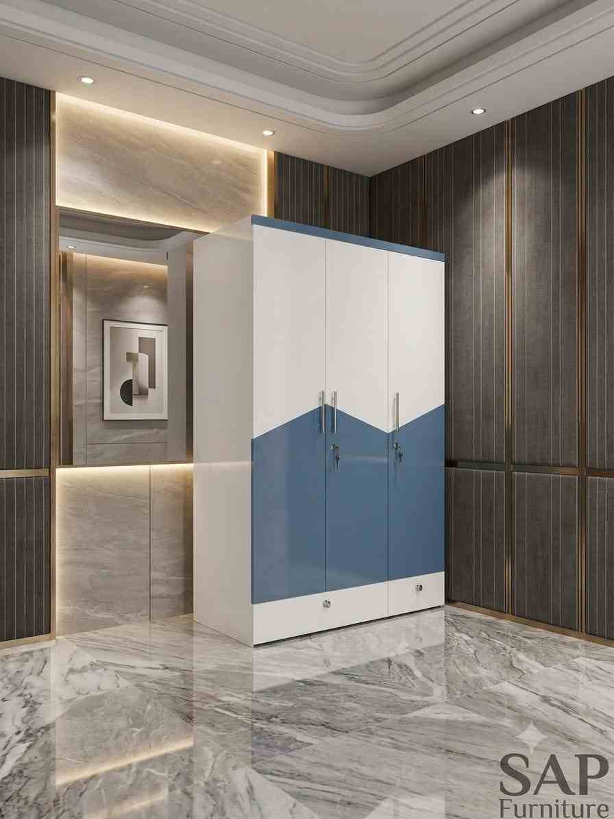 Netrix 3door wardrobe solid ply
