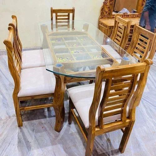 Dolphin wood dining table