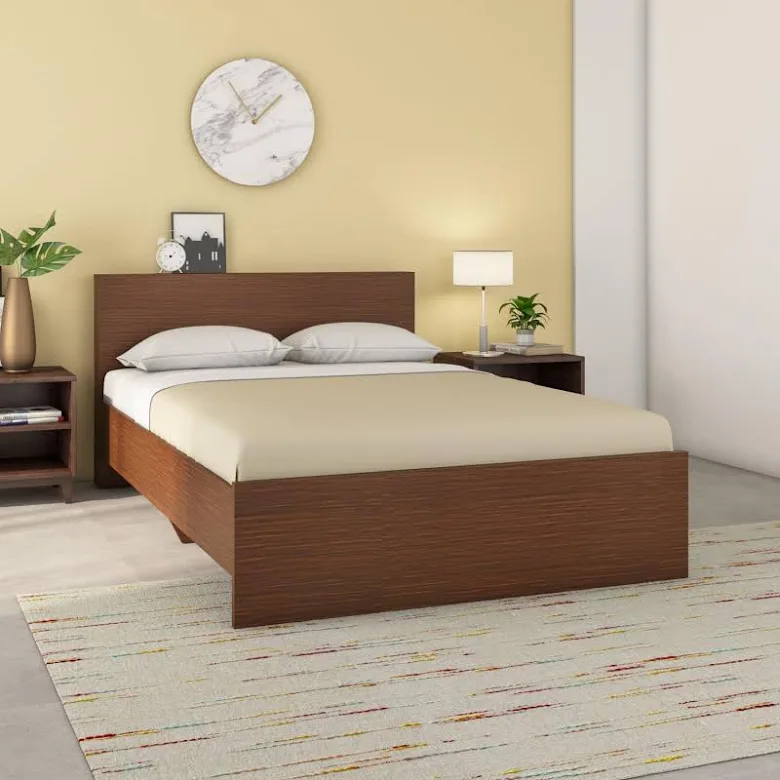 The Urban Minimalist Wooden Bed