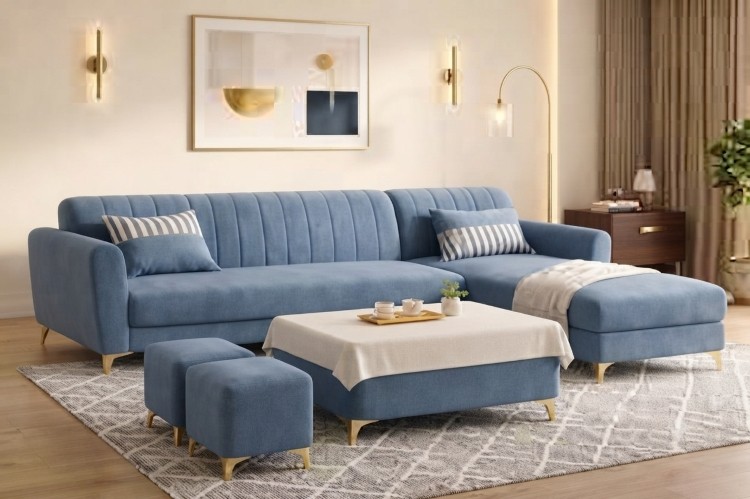 Modern Comfort L-Shaped Sectional Sofa