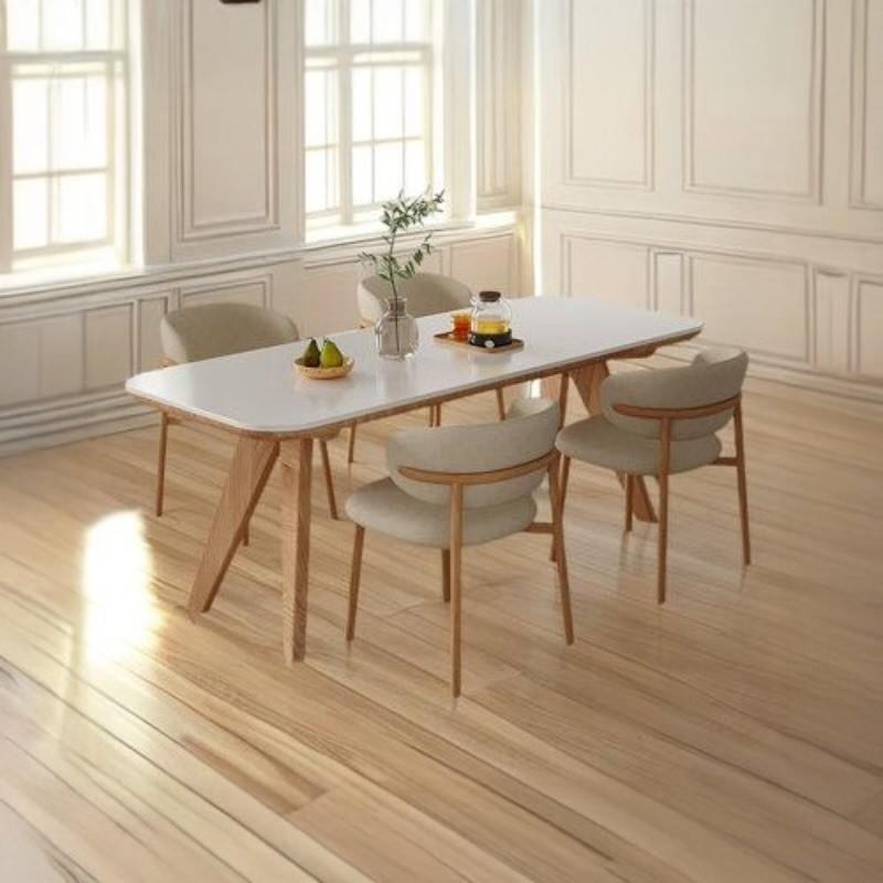 Marble top dining table
