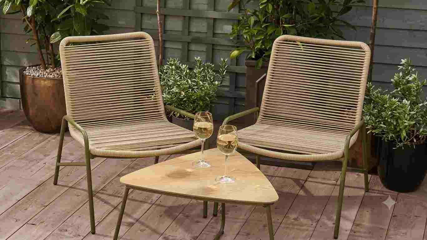 The Sienna Modern Woven Cord Lounge & Coffee Set