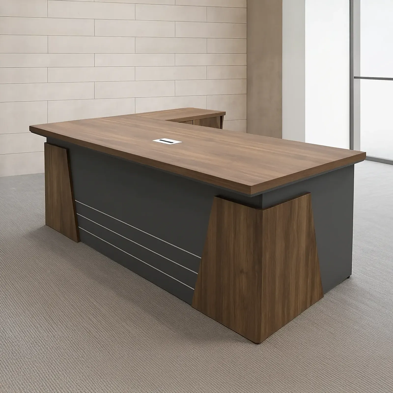 L shape office table