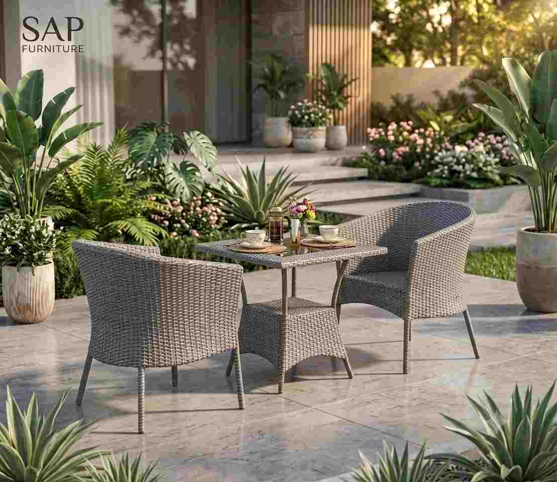 The Riviera Rattan Bistro Set