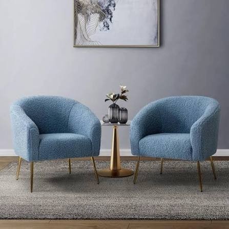 The Elara Nordic Bouclé Accent Chair