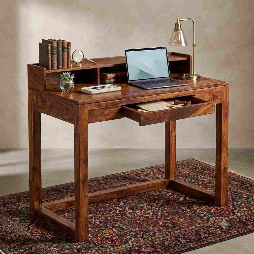 Horizon Contemporary Writing Desk with Bookcase