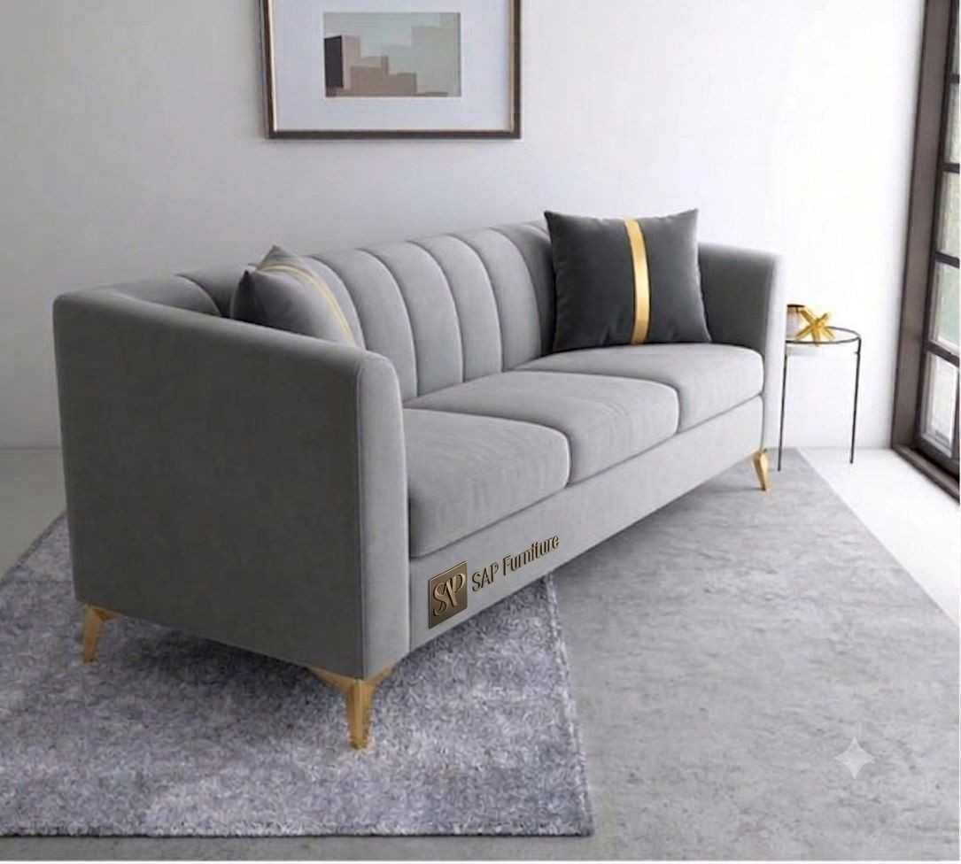 The Haven Velvet Mid-Century Sofa