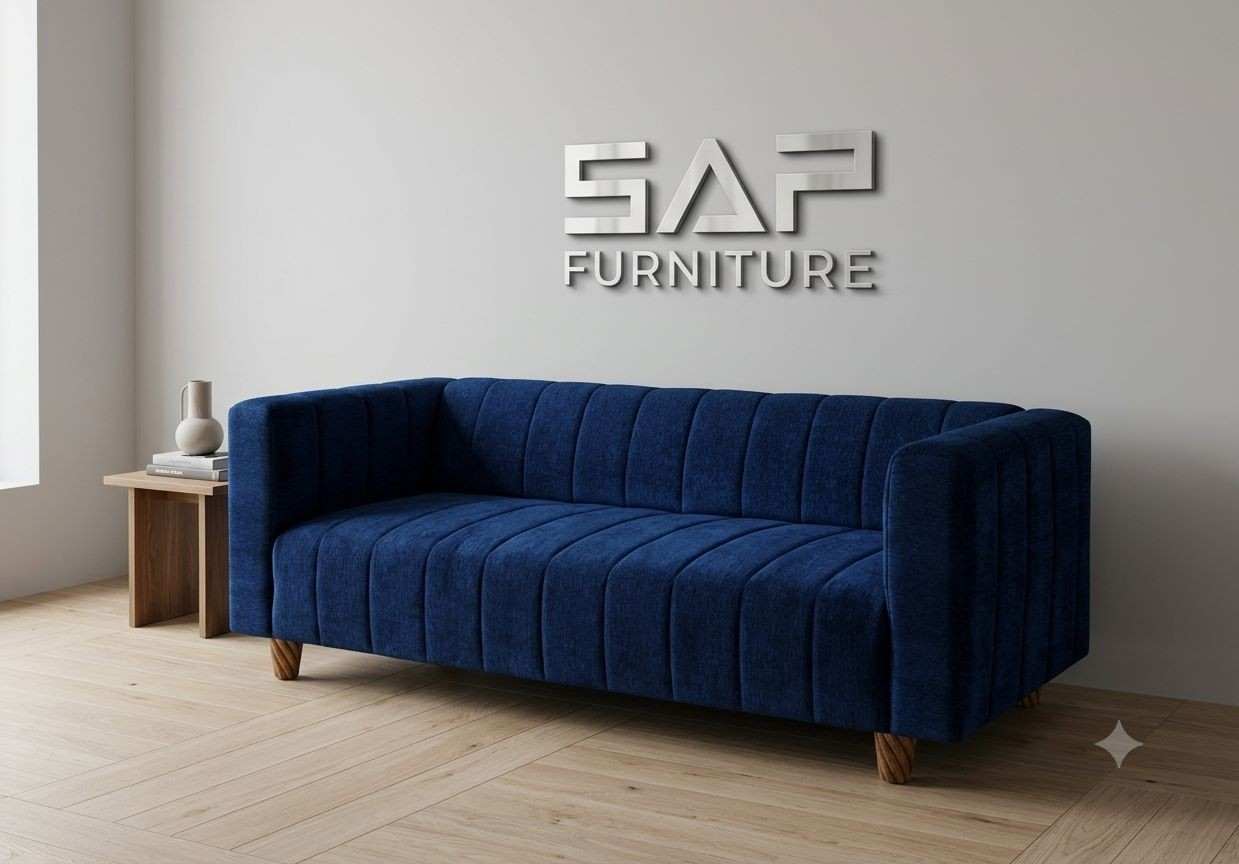 The Cobalt Crest Settee