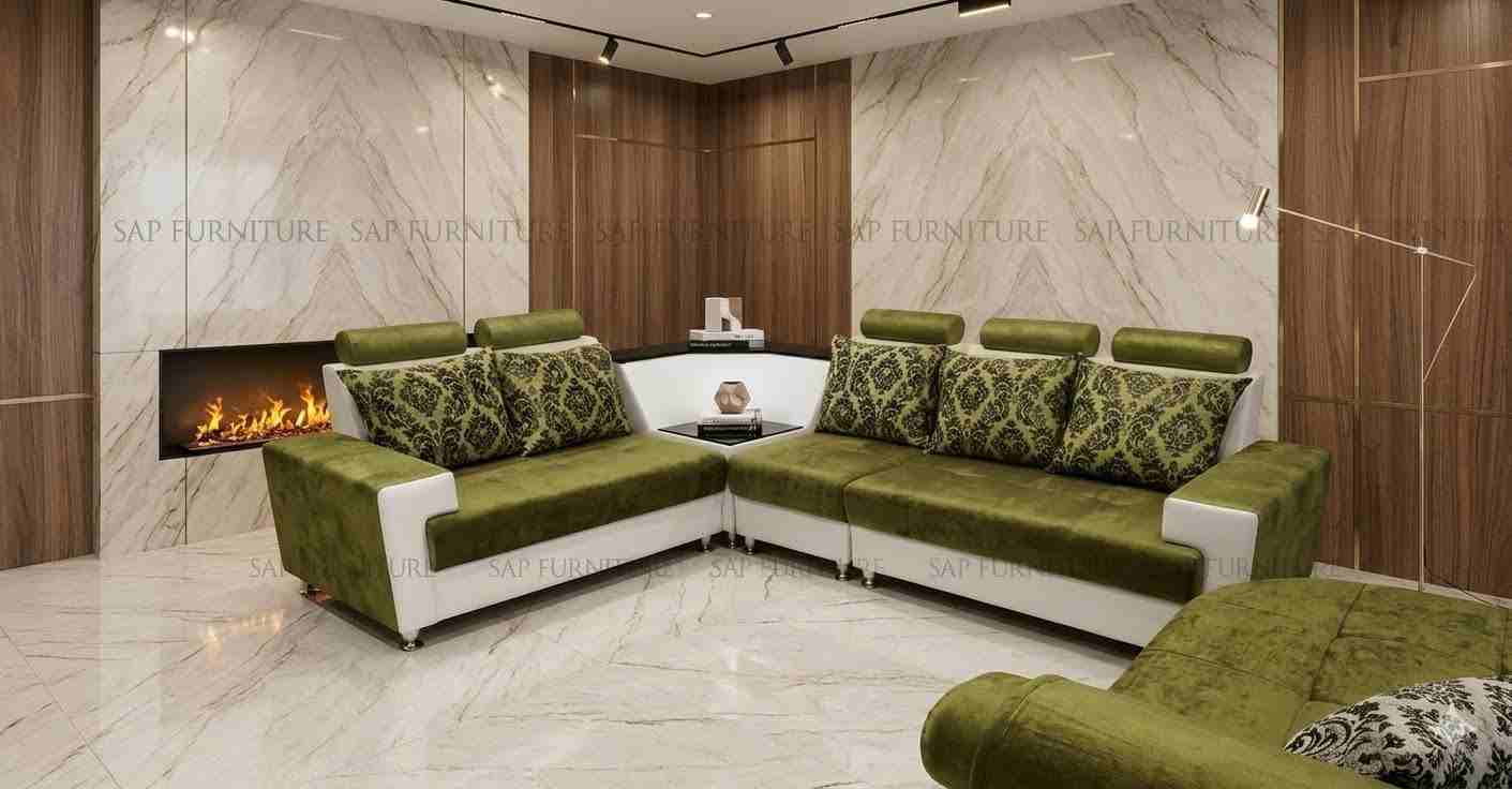 The Olive Crest Luxury L-Shape Sectional