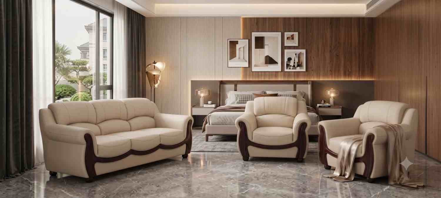 Nonil 3+1+1 sofa set