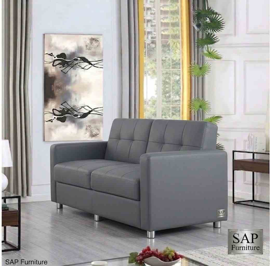 The Slate Urban Leatherette Sofa Bed