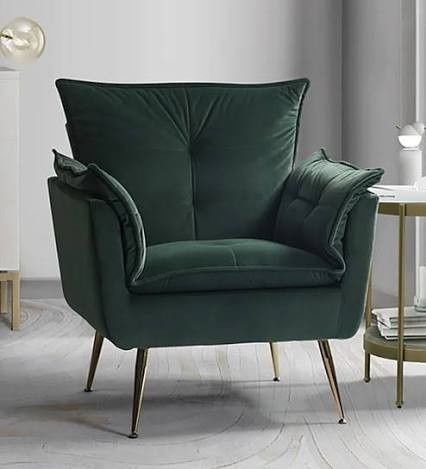 The Emerald Regent Tufted Armchair
