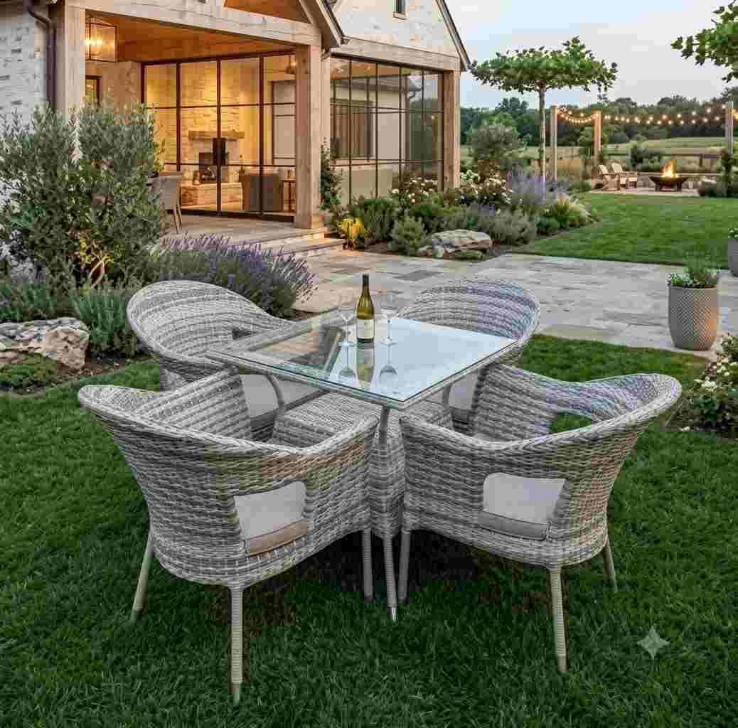 The Cotswold Gray Garden Dining Set