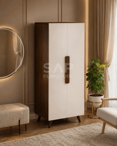 Nordic Elegance 2-Door Minimalist Wardrobe