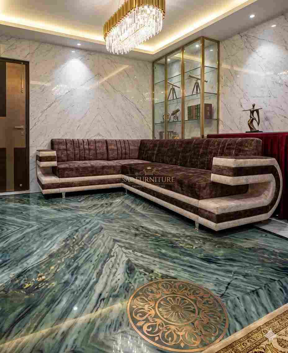 The Mocha Majesty Luxury L-Shape Sectional