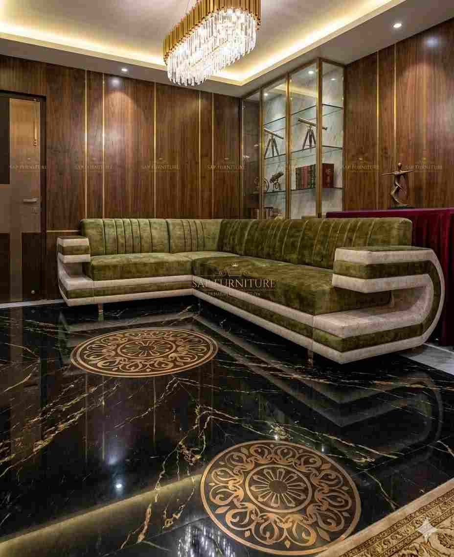The Mocha Majesty Luxury L-Shape Sectional