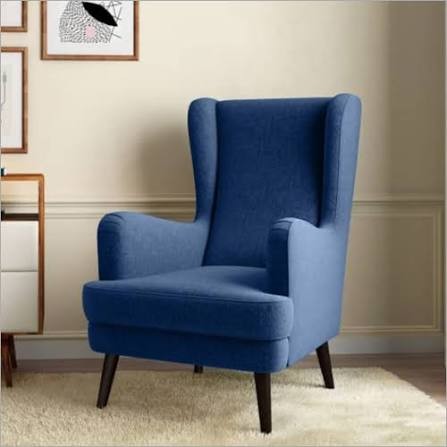 The Royal Sapphire Wingback Armchair