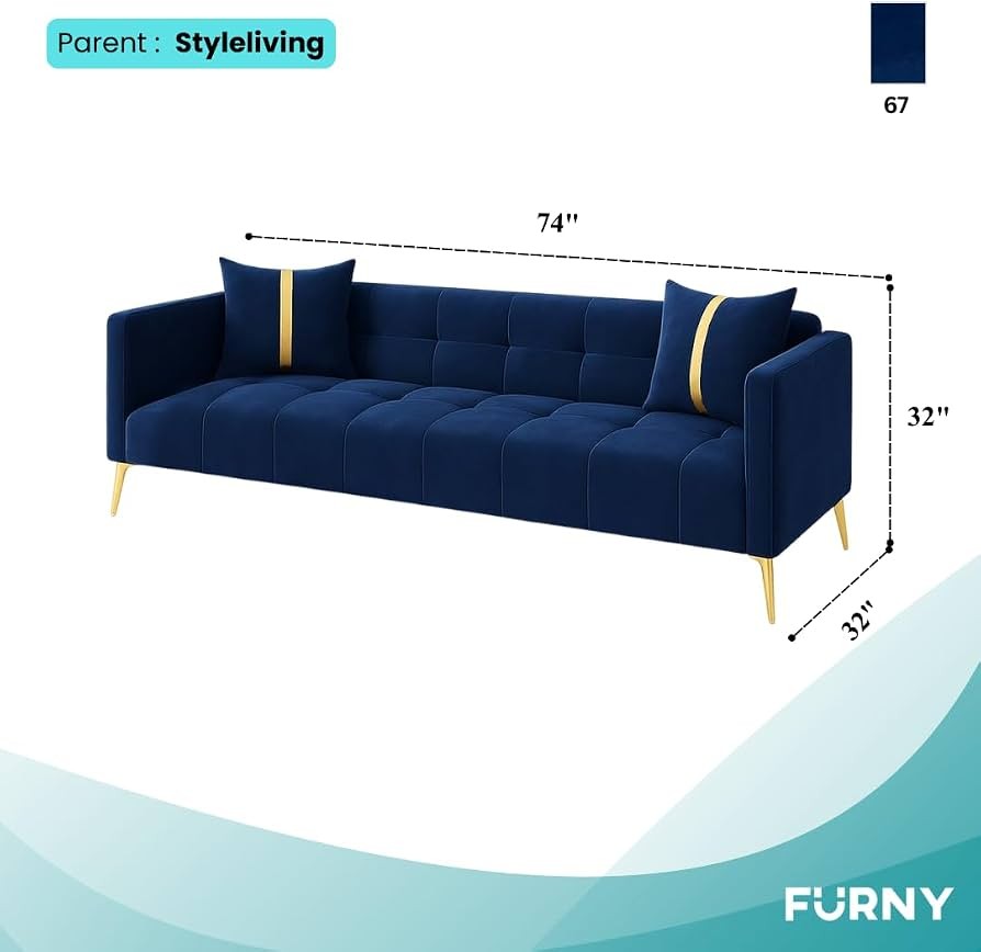 The Sapphire Crown 3-Seater