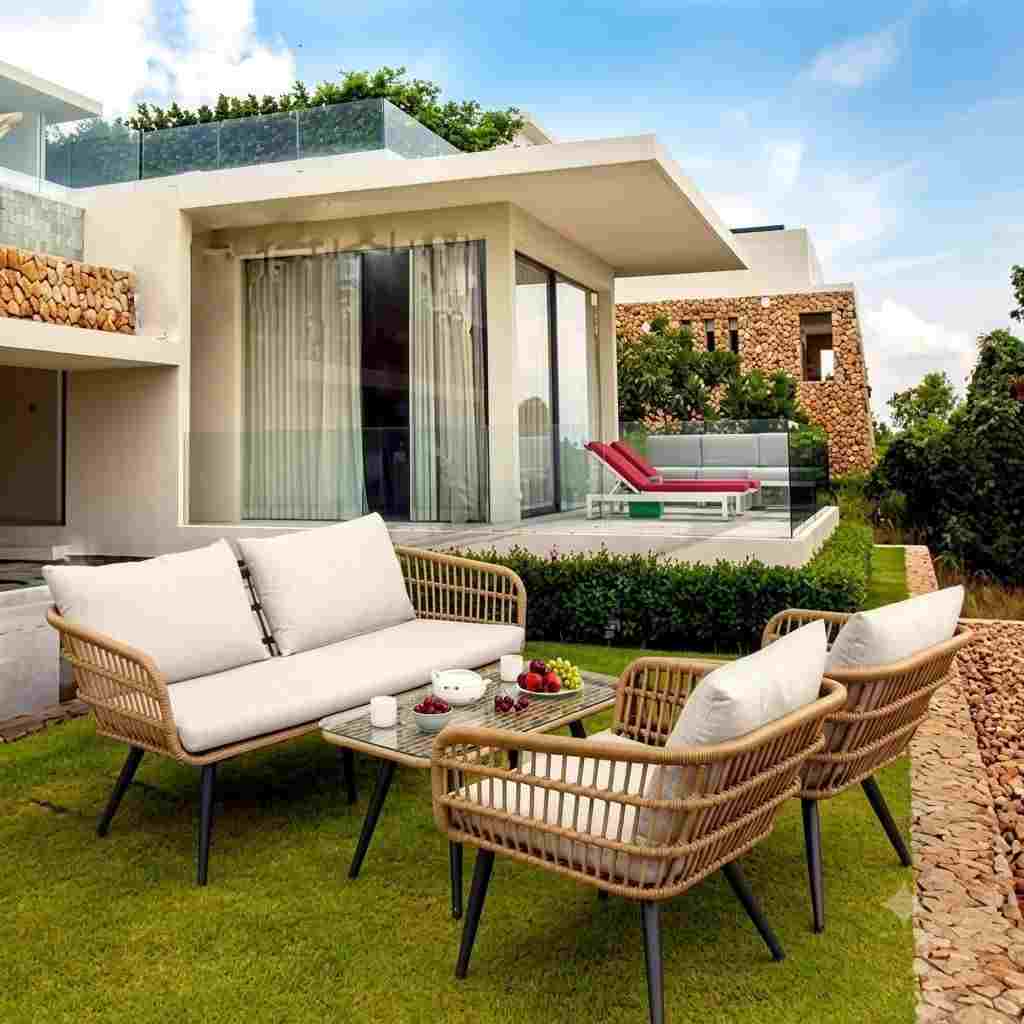 The Riviera Open-Weave Lounge Set