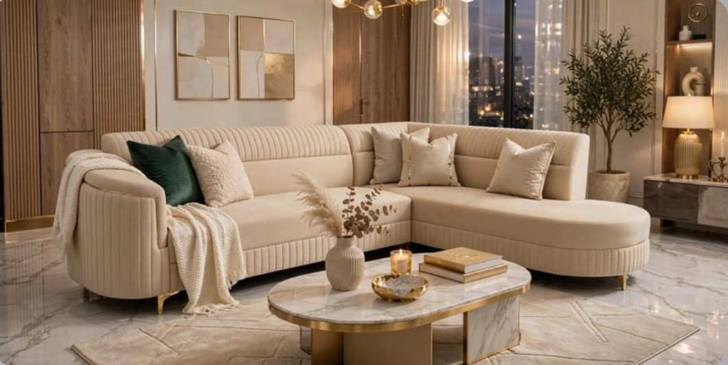 The Emerald & Ivory Luxe Sectional