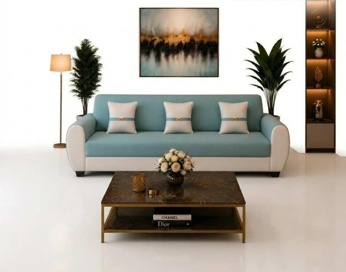 The Azure Elegance 3-Seater