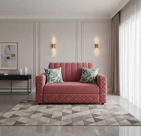 The Blossom Velvet Loveseat Sleeper