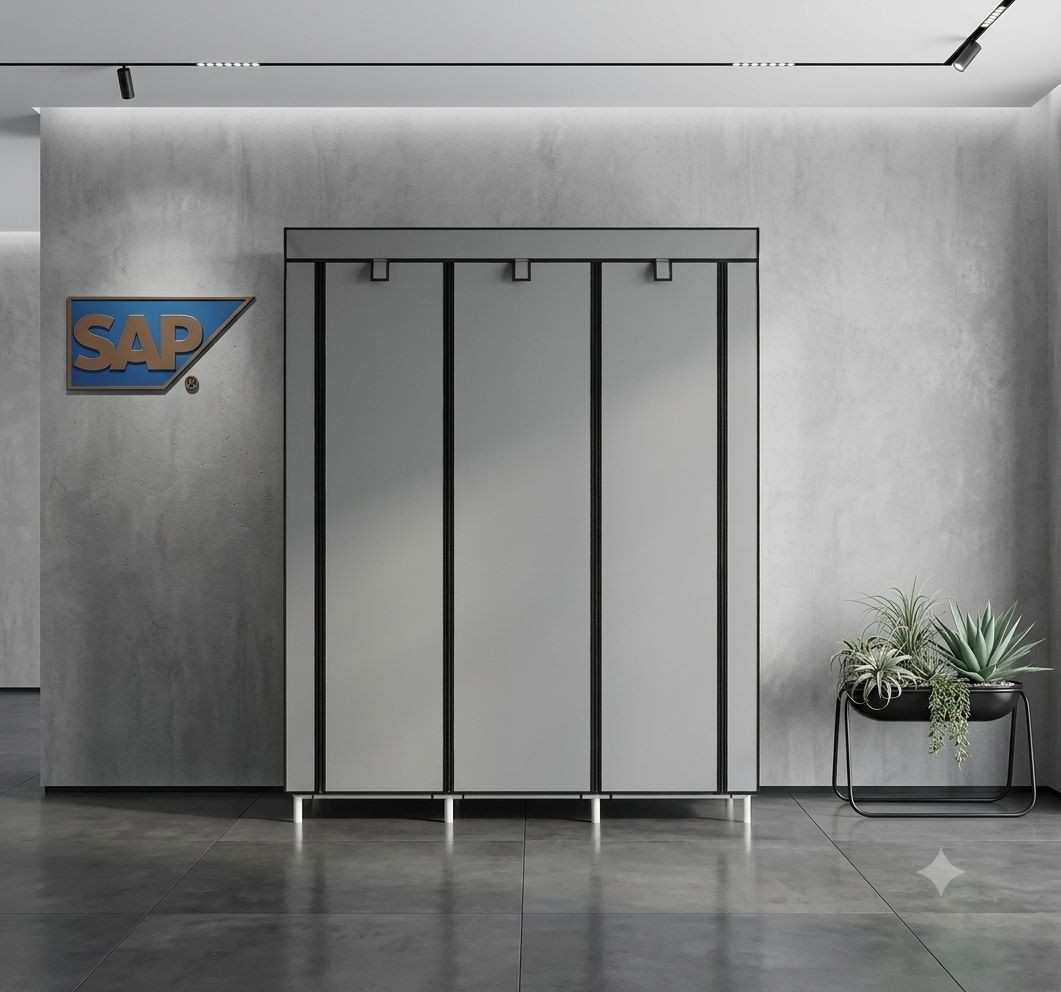 SAP Furniture 3-Door Modern Wooden Wardrobe
