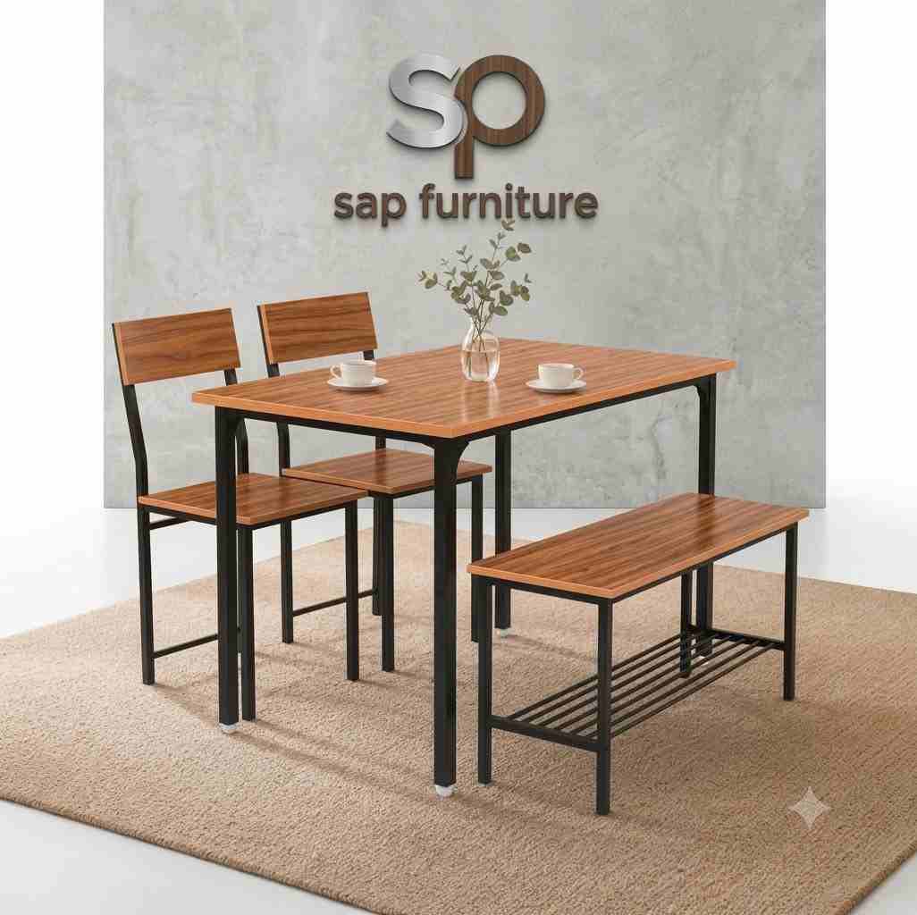 SAP Furniture Minimalist Industrial Dining Set