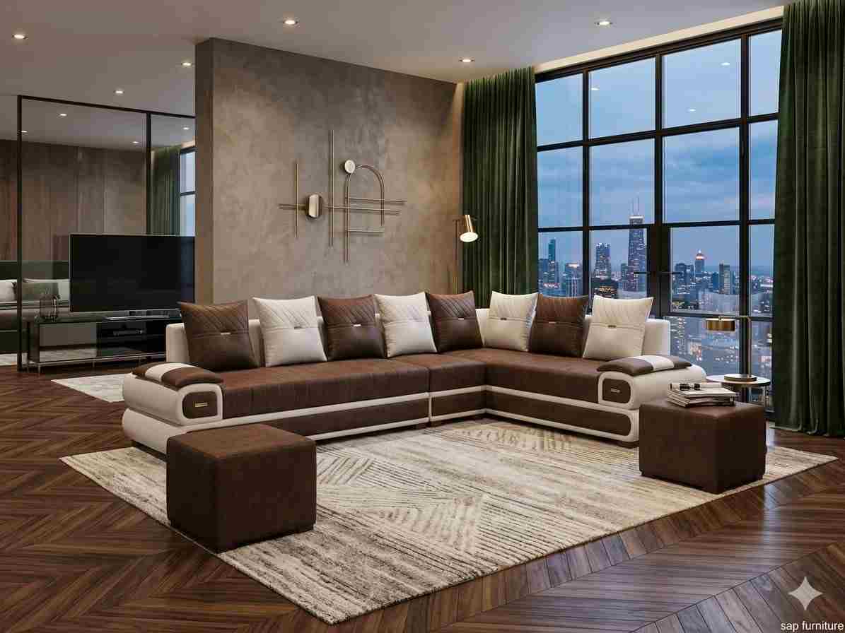 The Horizon Espresso Luxury Corner Sectional Suite