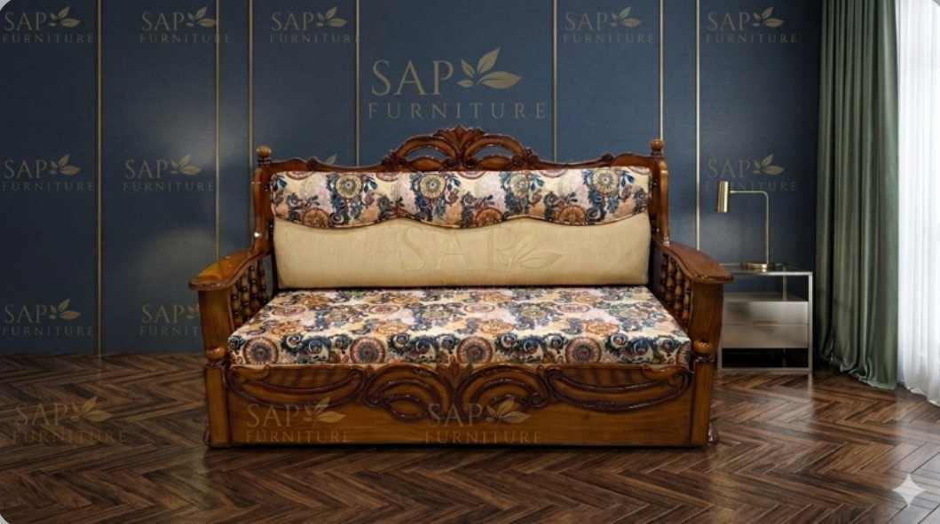 The Imperial Teak-Finish Classic Sofa
