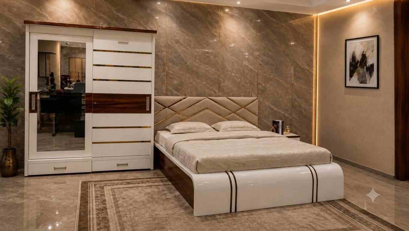 The Ivory Chevron Luxury Bedroom Suite