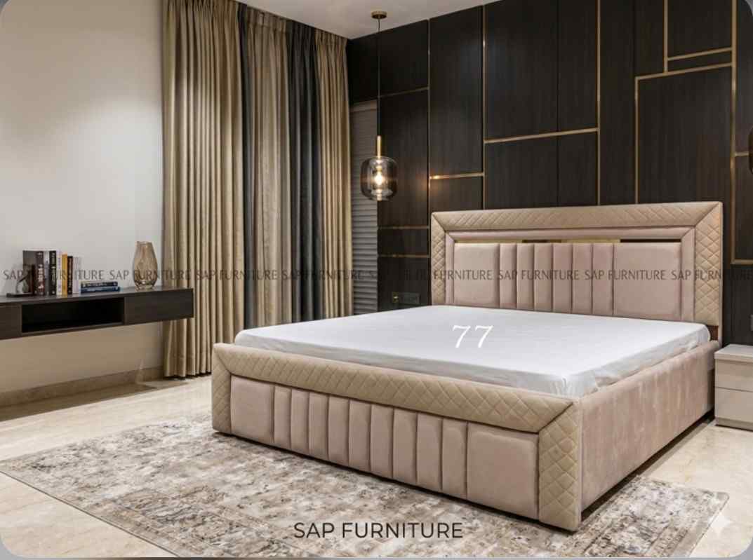 The Vista Modern Fluted-Style Platform Bed