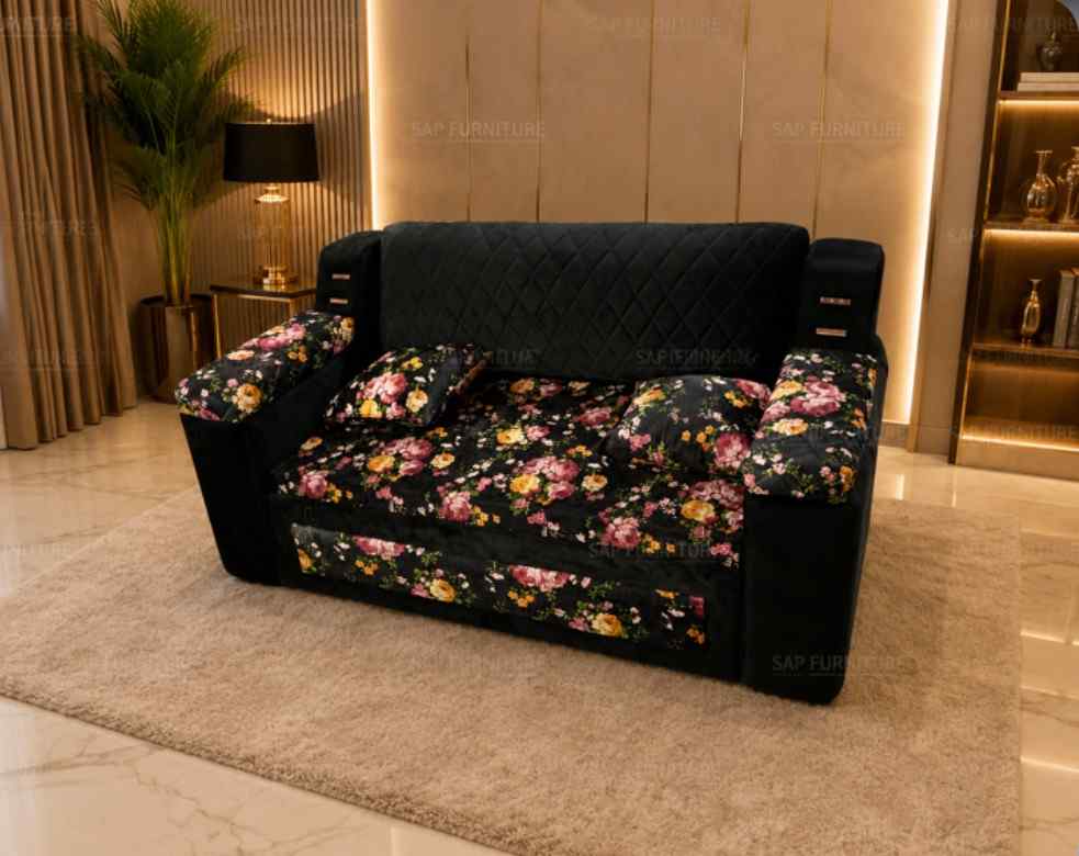 The Velvet Bloom Premium Sofa