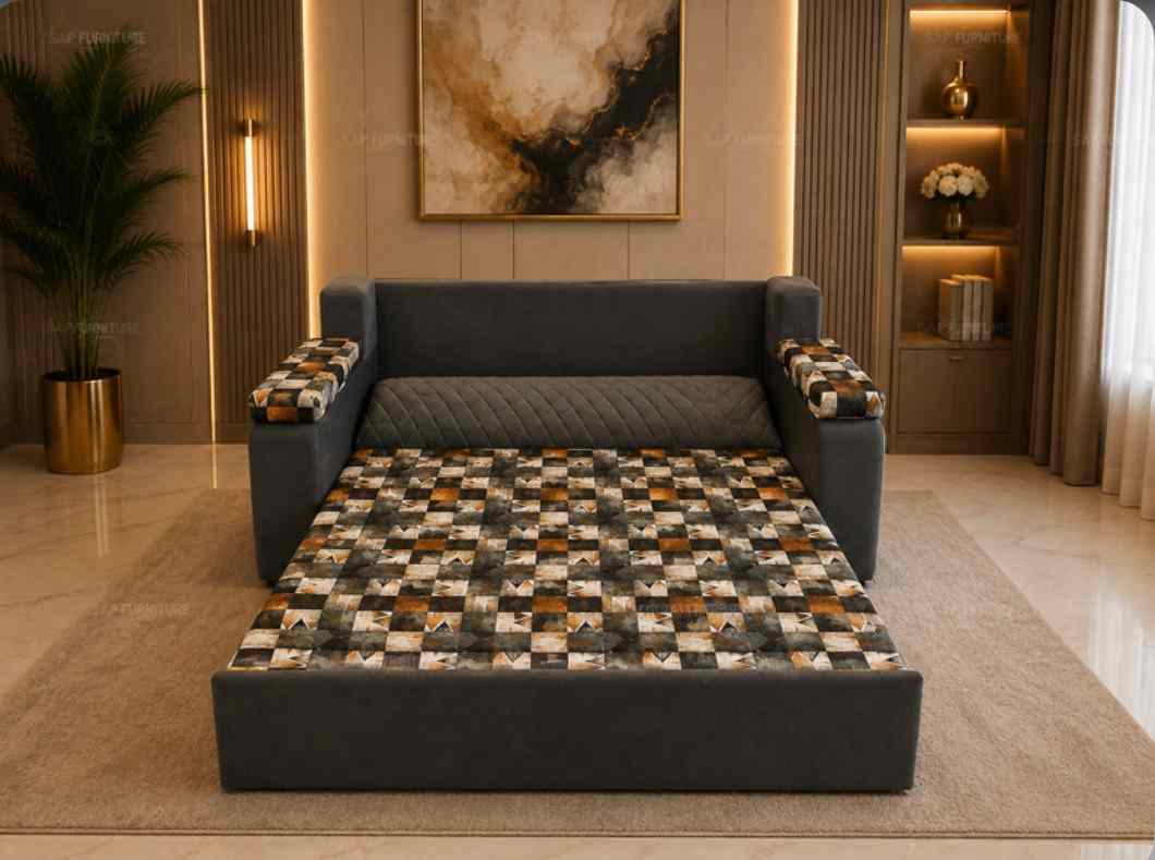 Nordic Accent Sofa-Cum-Bed