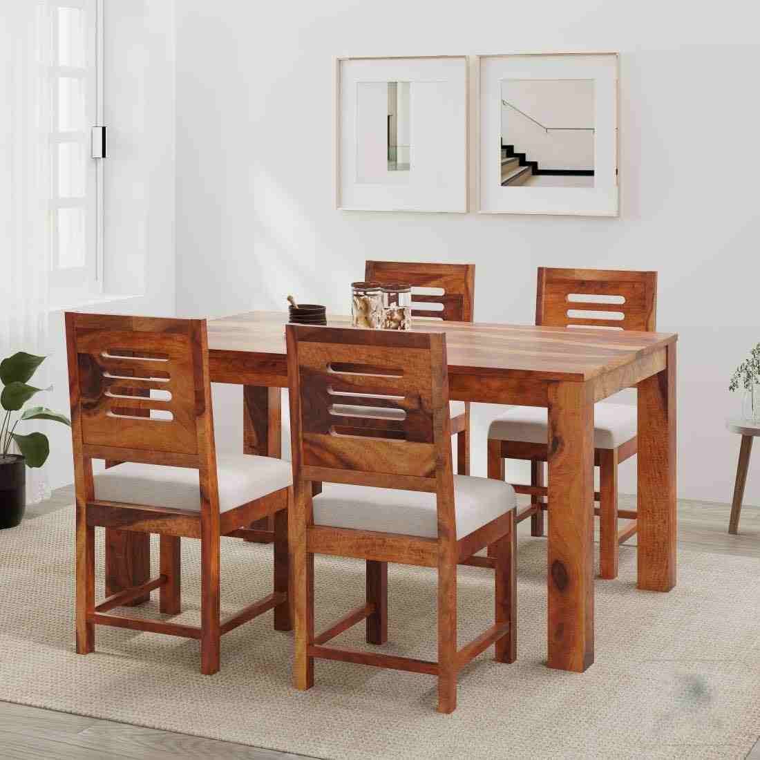 4 seater dining table sheesham wood