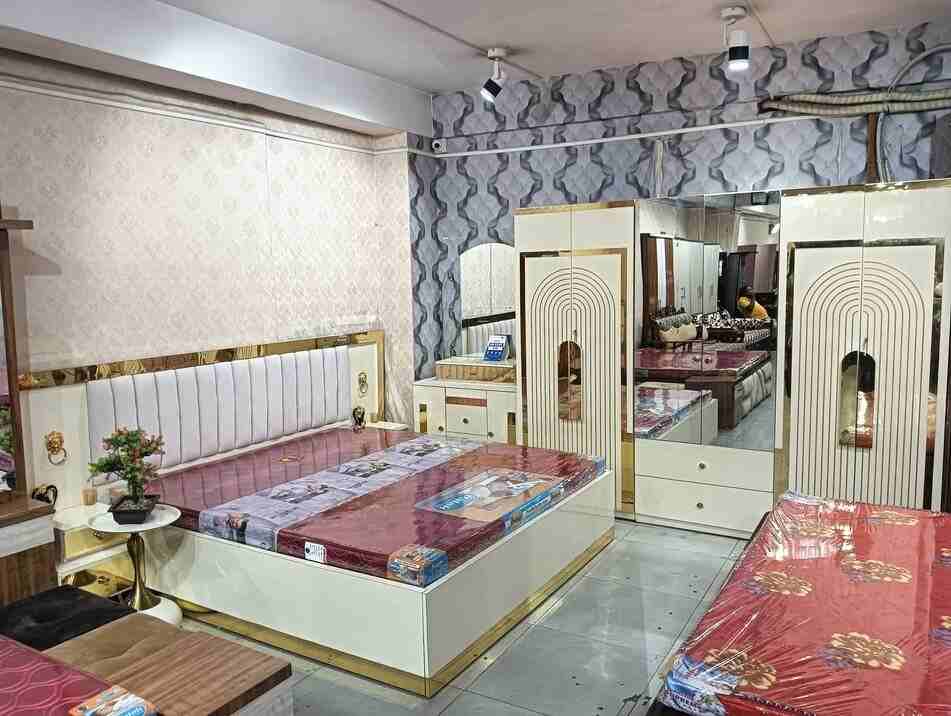 The Royal Ivory & Gold Premium Bedroom SuiteThe Aura Luxury King-Size Collection