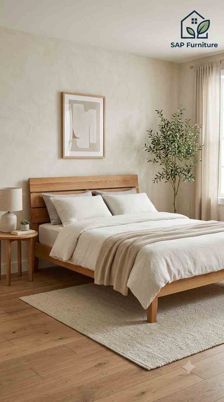 The Aurora Minimalist Platform Bed
