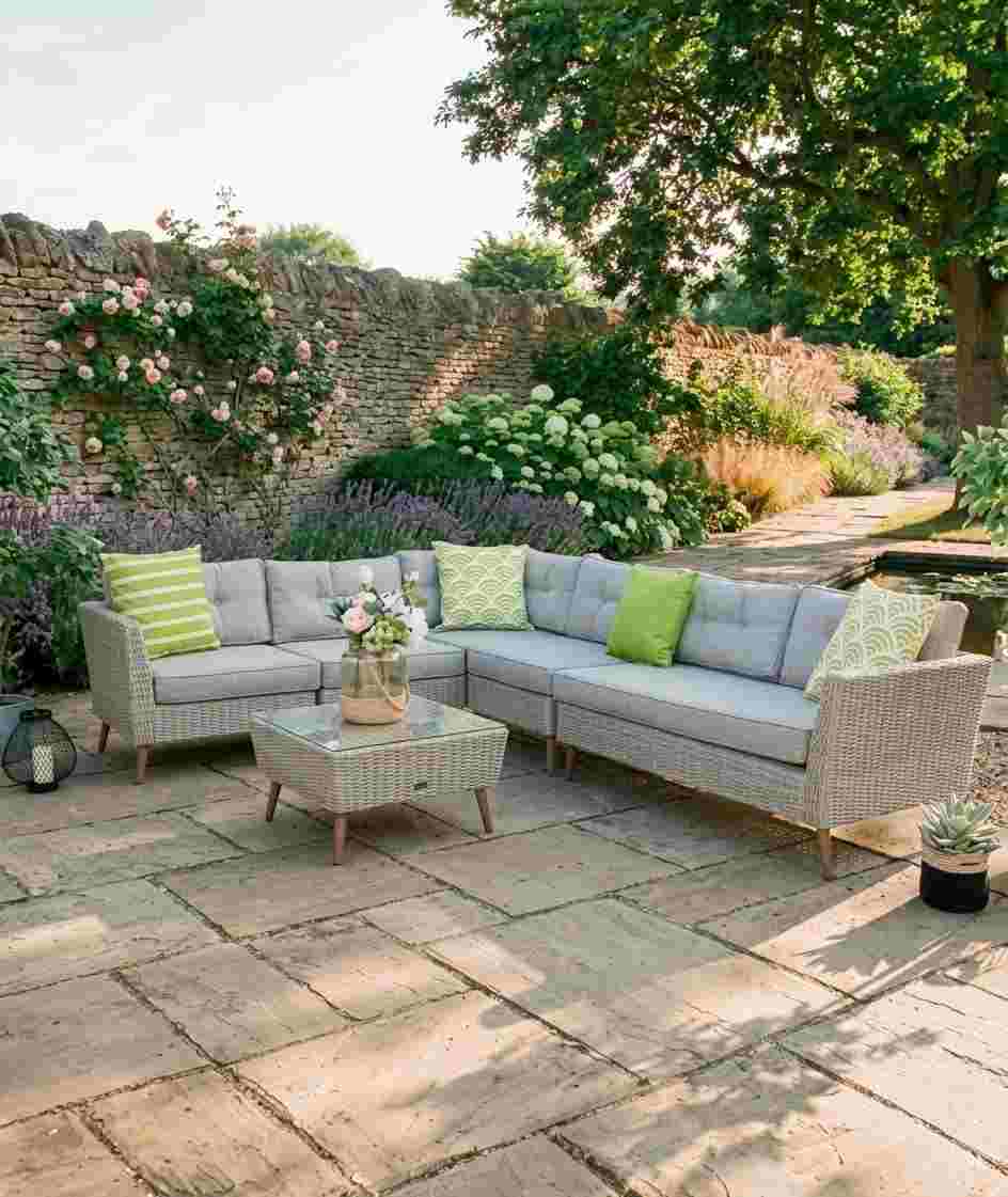 The Somerset L-Shaped Garden Sectional